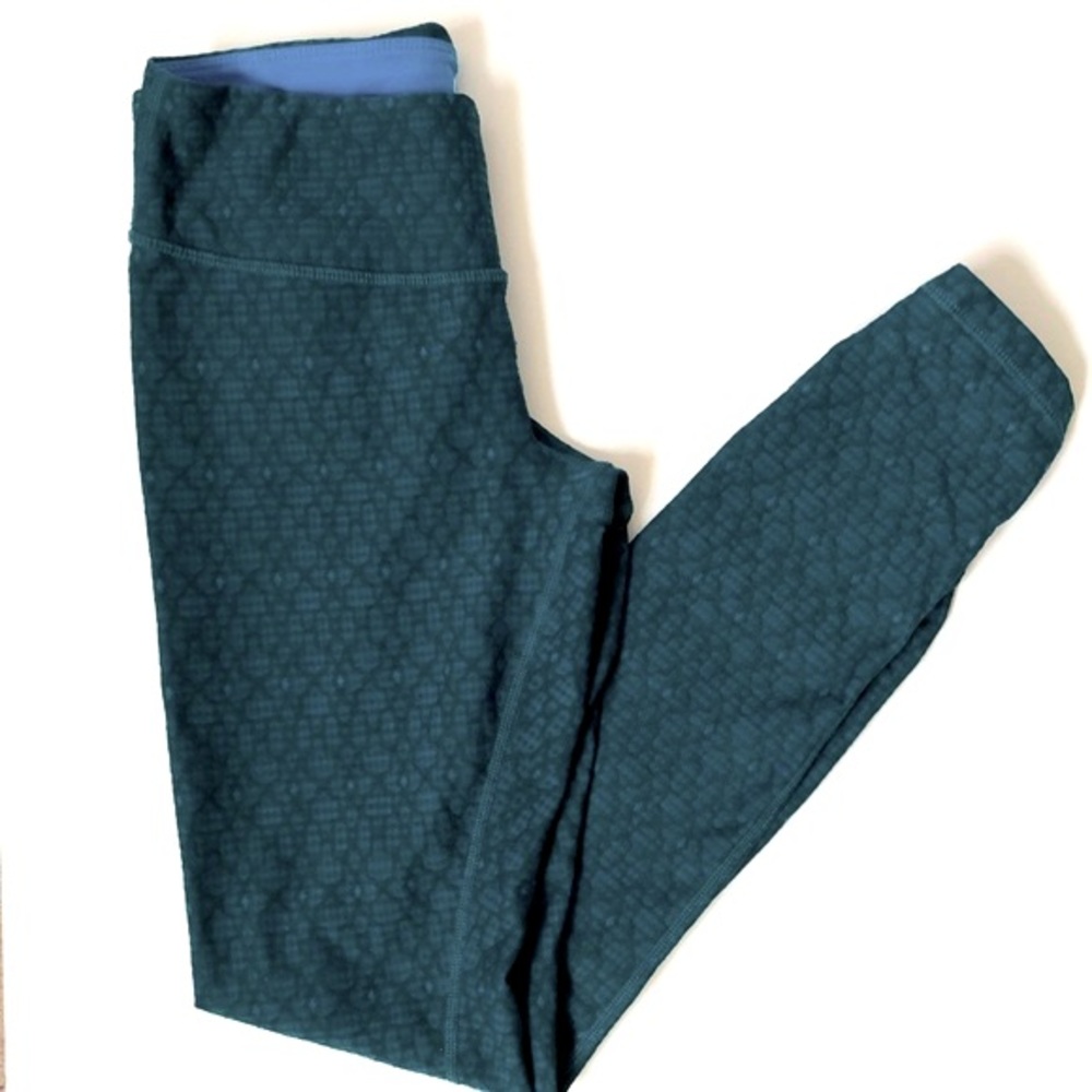 Prana Women’s XS Misty Teal Jacquard Leggings